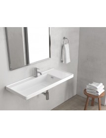 Lavabo suspendu QUATTRO rectangulaire 80x45x19 cm