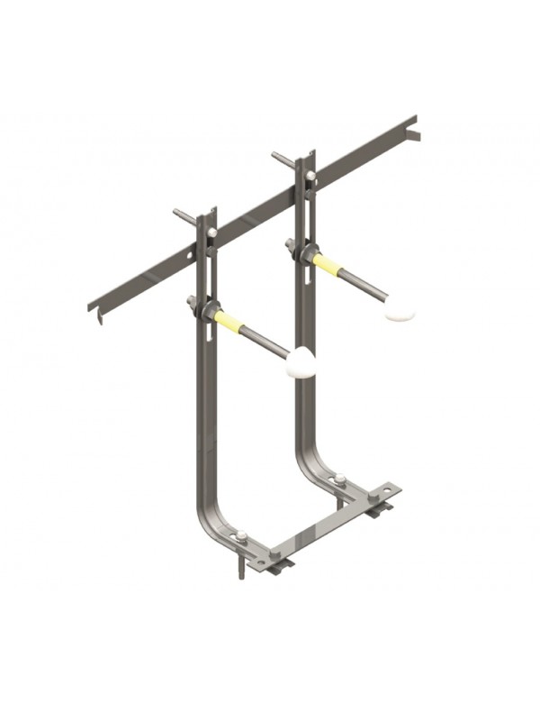 Base de support de sol et de mur à encastrer pour bidet suspendu Base de support de sol et de mur à encastrer pour bidet suspendu