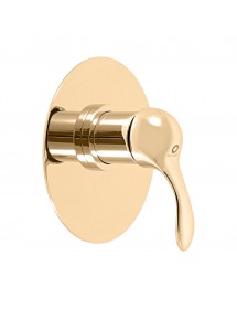 Mitigeur douche encastrable LABE en chrome doré
