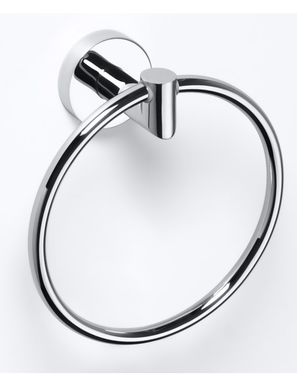 Anneau de serviette de douche OMEGA en laiton chromé 16 cm Anneau de serviette de douche OMEGA en laiton chromé 16 cm