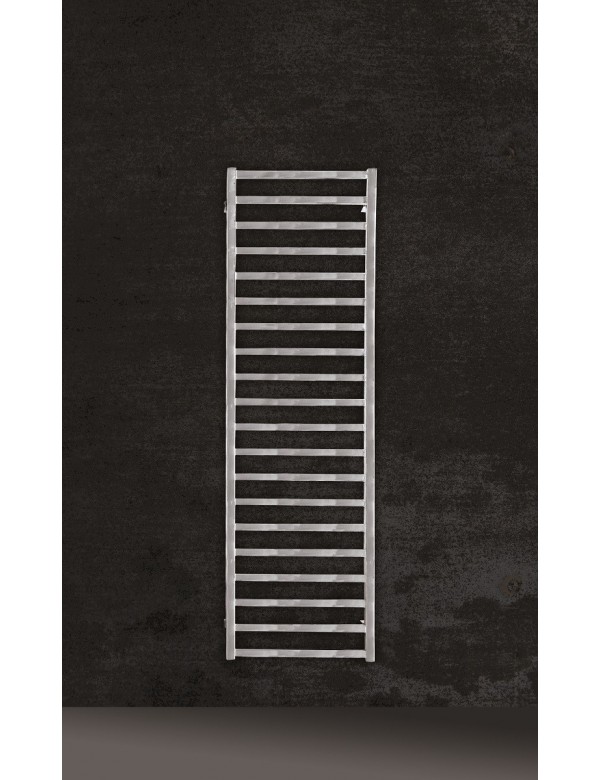 Radiateur sèche-serviette design vertical KARNAK 170 cm en laiton chromé