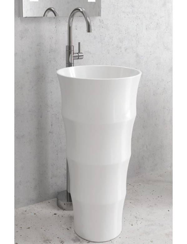 Lavabo totem LOUVRE 83x42x42 cm en céramique Lavabo totem LOUVRE 83x42x42 cm en céramique