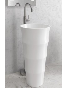 Lavabo totem LOUVRE 83x42x42 cm en céramique