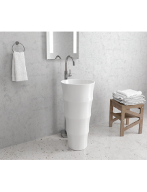 Lavabo totem LOUVRE 83x42x42 cm en céramique