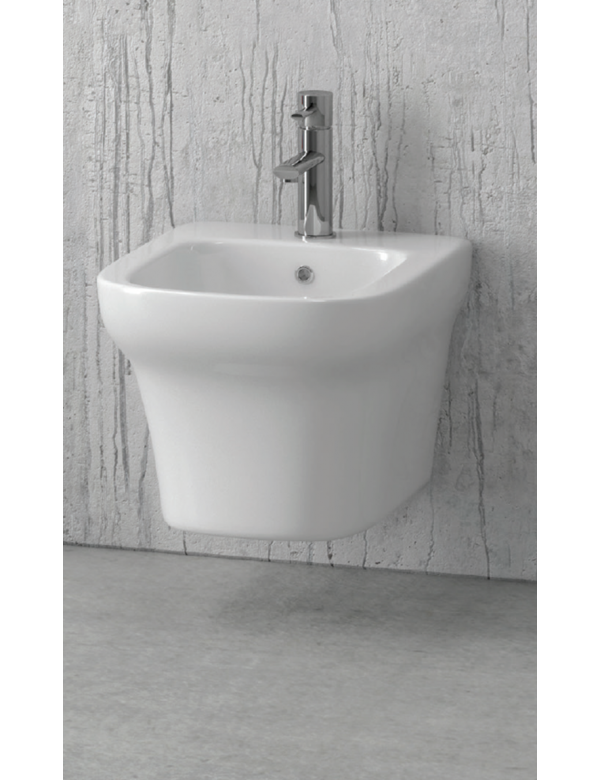 Bidet suspendu GRACE en porcelaine 36x50 cm