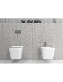 Bidet suspendu NENY 57x36x33 cm en porcelaine