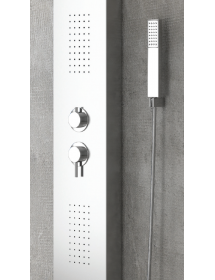 Colonne de douche hydromassante ELEA en acier inoxydable 165 cm