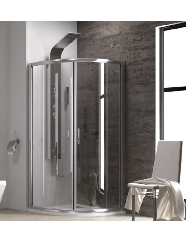 Parois de douche semi-circulaire FLORA 200 H. 190 cm
