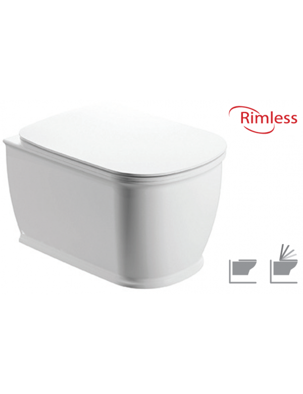 Pack WC à suspendre sans bride Rimless GENESIS 35x52x36 cm Pack WC à suspendre sans bride Rimless GENESIS 35x52x36 cm