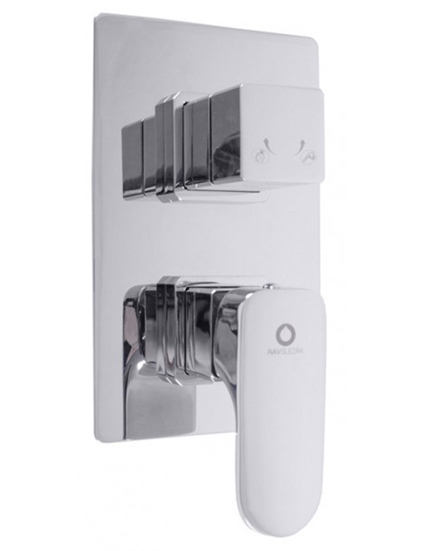 Mitigeur de douche encastrable avec inverseur YUKON laiton chromé Mitigeur de douche encastrable avec inverseur YUKON laiton chromé