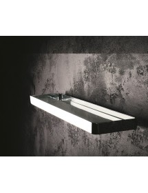 Etagère de douche murale SOLO en verre et chrome 50 x2,5 x11 cm