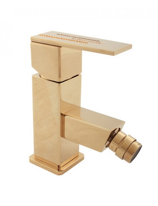 Mitigeur bidet ROYAL orné de pierre en laiton doré