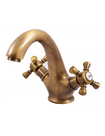 Mélangeur lavabo CLASSIQUE en laiton avec pop-up