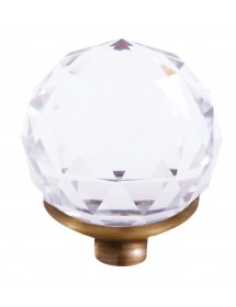 Colonne de douche BRILLANCE en laiton doré et poignée en cristal avec douchette H 108 cm