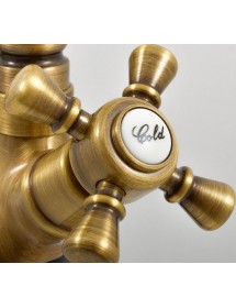 Mélangeur lavabo MORAVA RETRO pivotant en laiton