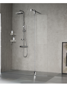 Colonne de douche thermostatique NOVELLINI EASY2 125 cm en chrome