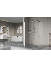 Colonne de douche thermostatique NOVELLINI EASY2 125 cm en chrome