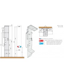 Colonne de douche NOVELLINI DRESS PLUS blanche 213 cm