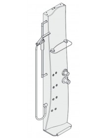 Colonne de douche blanche NOVELLINI DRESS 154 cm