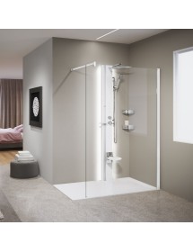 Colonne de douche hydromassage avec LED NOVELLINI LINE 1 blanc 215 cm