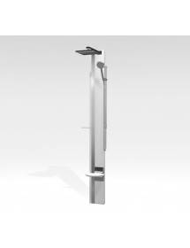 Colonne de douche hydromassante avec LED NOVELLINI LINE 1 blanc 215 cm