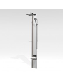 Colonne de douche hydromassante avec LED NOVELLINI LINE 1 blanc 215 cm