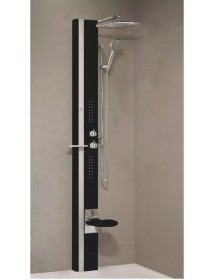 Colonne de douche hydromassante NOVELLINI LINE 1 noir 215 cm