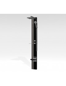 Colonne de douche hydromassante NOVELLINI LINE 1 noir 215 cm
