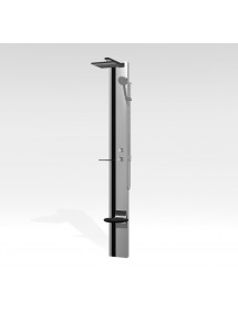 Colonne de douche hydromassante NOVELLINI LINE 1 gris 215 cm
