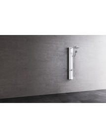 Colonne de douche hydromassante avec LED NOVELLINI LINE 2 blanc 150cm