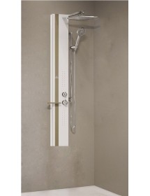 Colonne de douche hydromassante avec LED NOVELLINI LINE 2 blanc 150cm
