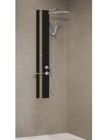 Colonne de douche hydromassante avec LED NOVELLINI LINE 2 noir 150cm