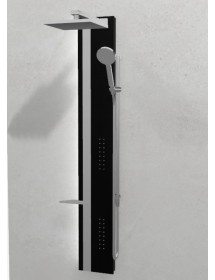 Colonne de douche hydromassante avec LED NOVELLINI LINE 2 noir 150cm