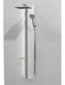 Colonne de douche hydromassante avec LED NOVELLINI LINE 2 blanc 150cm