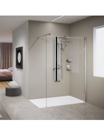 Colonne de douche hydromassante NOVELLINI LINE 2 argent 150cm