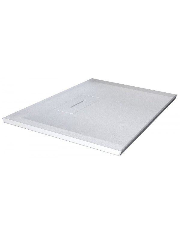 Receveur de douche recoupable NOVELLINI NOVOSOLID blanc 80x80 cm