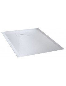 Receveur de douche recoupable NOVELLINI NOVOSOLID blanc 100x100 cm