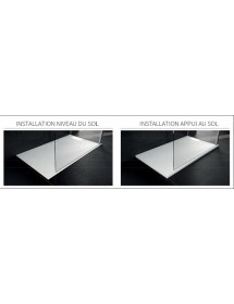 Receveur de douche recoupable NOVELLINI NOVOSOLID blanc 160x80 cm