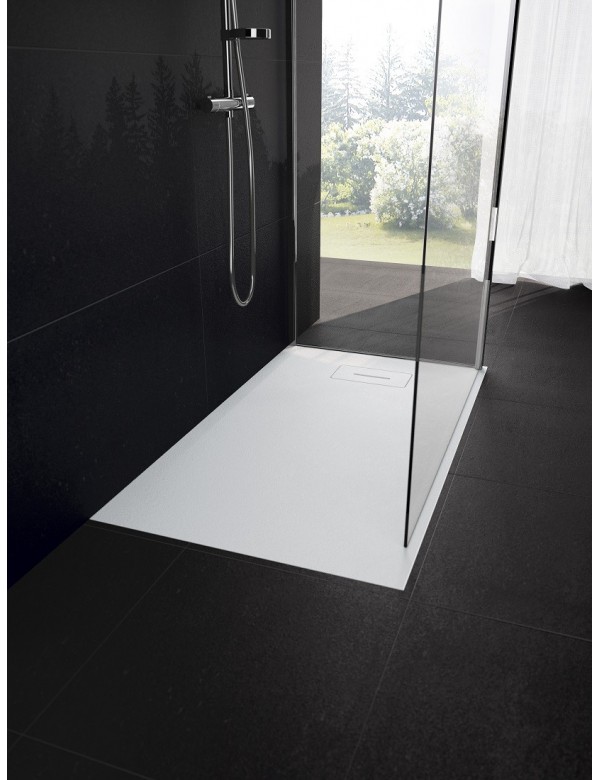 Receveur de douche recoupable NOVELLINI NOVOSOLID blanc 160x80 cm