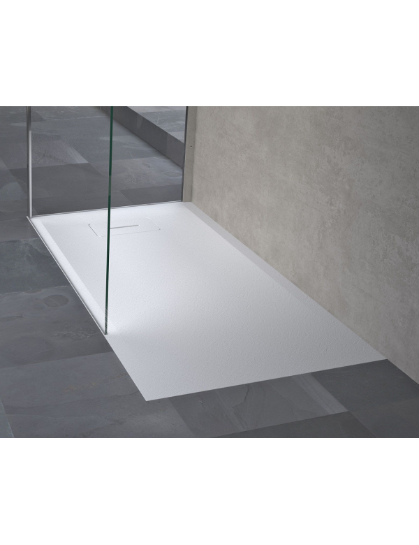 Receveur de douche recoupable NOVELLINI NOVOSOLID blanc 100x80 cm
