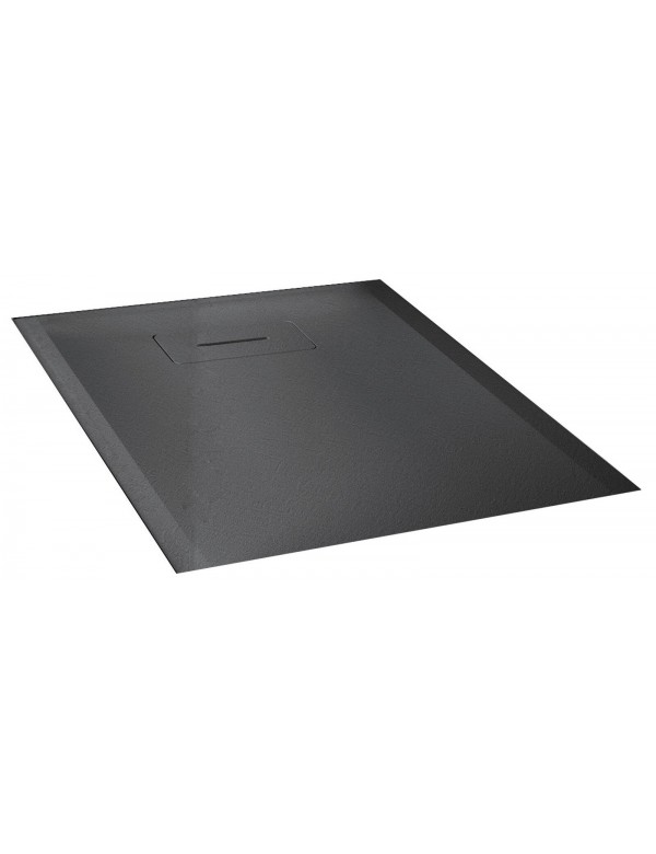 Receveur de douche recoupable NOVELLINI NOVOSOLID gris 80x80 cm