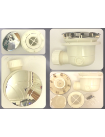 Receveur de douche recoupable NOVELLINI NOVOSOLID gris 120x90 cm