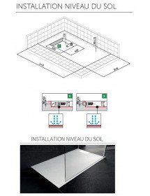 Receveur de douche recoupable NOVELLINI NOVOSOLID gris 170x70 cm