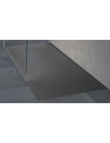 Receveur de douche recoupable NOVELLINI NOVOSOLID gris 170x70 cm