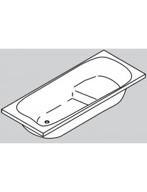 Baignoire acrylique NOVELLINI BABY TWO 120x70 cm à encastrer