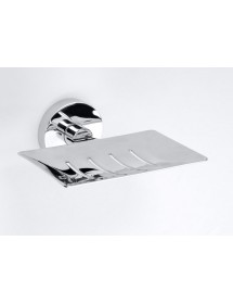 Porte-savon rectangulaire OMEGA en chrome 12,5x5,5x11,5cm Porte-savon rectangulaire OMEGA en chrome 12,5x5,5x11,5cm