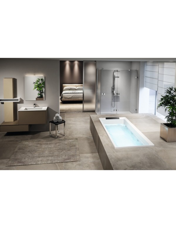 Baignoire rectangulaire NOVELLINI DIVINA avec appui-tête 170x70 cm