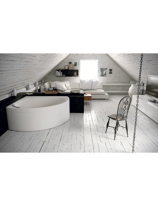 Baignoire d’angle en acrylique NOVELLINI DIVINA C 140X140 cm