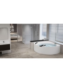 Baignoire d’angle en acrylique NOVELLINI DIVINA C 140X140 cm