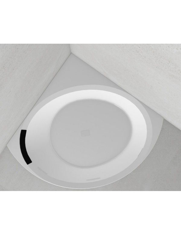 Baignoire d’angle en acrylique NOVELLINI DIVINA C 140X140 cm